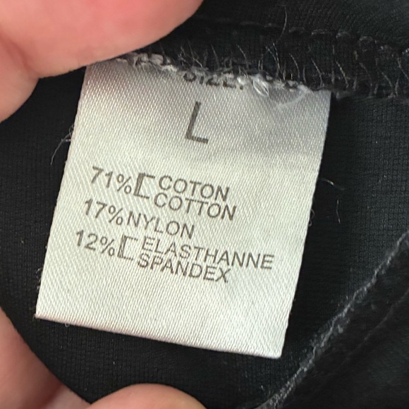 Kessley  Black Zip Details Fitted Pants Black L - Picture 10 of 11